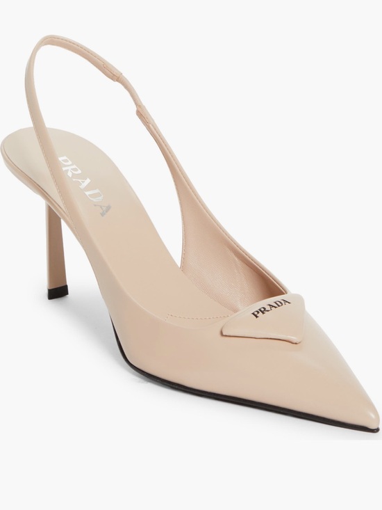 Prada Shoes - Prada Modellerie Pointed Toe Slingback Pump Size 38.5